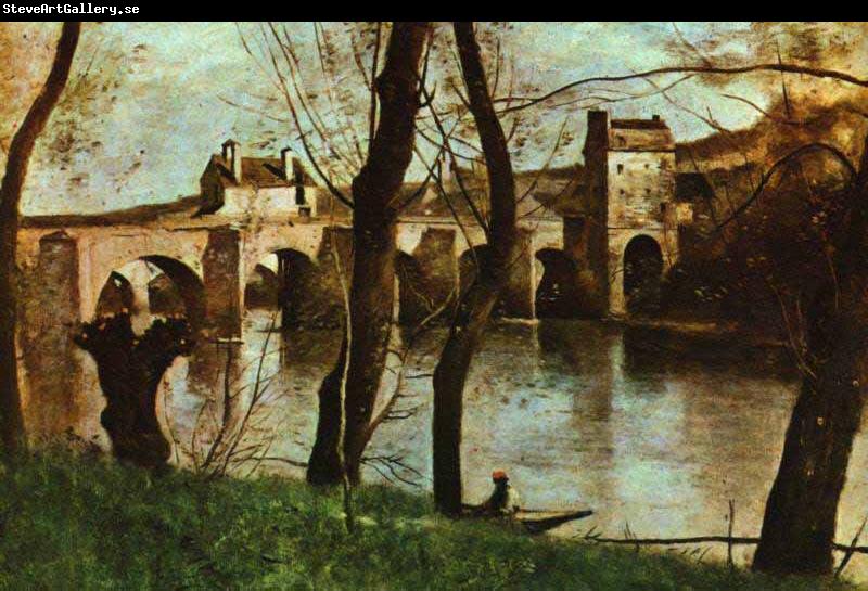 Jean-Baptiste-Camille Corot The Bridge at Mantes